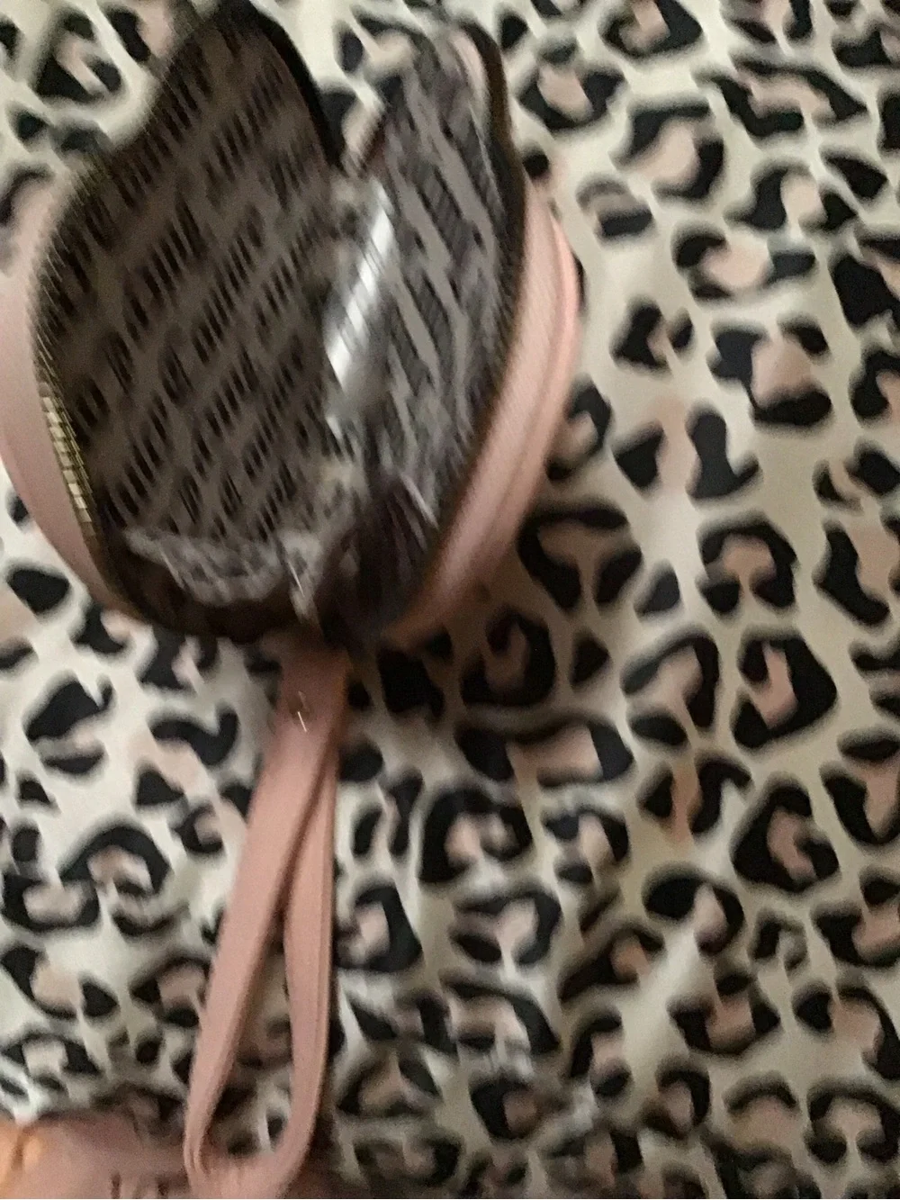 Juicy Couture Blush Pink Heart Wristlet with Gold Logo
